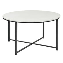 Load image into Gallery viewer, Marble Coffee Table Black Leg
