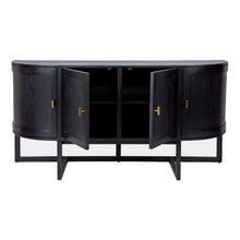Load image into Gallery viewer, Provincial French Curved Black Buffet - CSHWH
