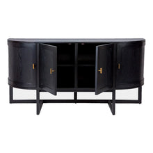 Load image into Gallery viewer, Provincial French Curved Black Buffet - CSHWH