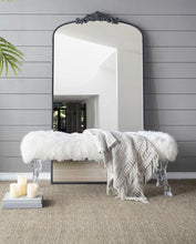 Load image into Gallery viewer, French Ornate Full Length Black Arch Mirror 169 cm