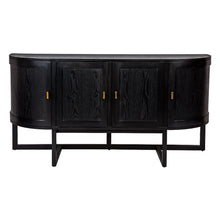 Load image into Gallery viewer, Provincial French Curved Black Buffet - CSHWH
