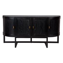 Load image into Gallery viewer, Provincial French Curved Black Buffet - CSHWH