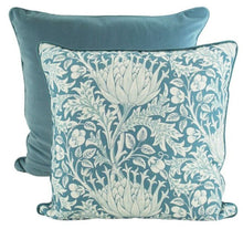 Load image into Gallery viewer, Floral Hampton Blue Cushion 50 cm
