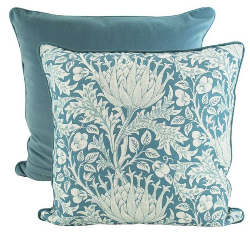 Floral Hampton Blue Cushion 50 cm