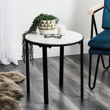 Load image into Gallery viewer, 45cm Soho Terrazzo Side Table Metal Base