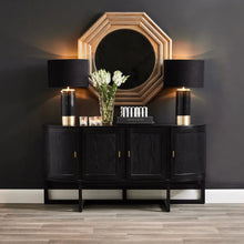 Load image into Gallery viewer, Provincial French Curved Black Buffet - CSHWH