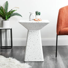Load image into Gallery viewer, Terazo with Black Sparkling Stool Side Table