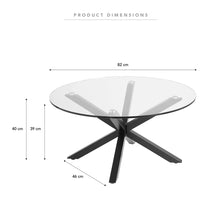 Load image into Gallery viewer, Cindy Clear Glass Coffee Table