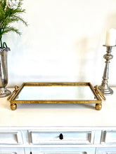 Load image into Gallery viewer, Clay Iron Gold Mirror Tray Rectangular - Decorative
