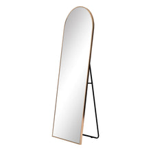 Load image into Gallery viewer, Arched Standing Full Length Metal Mirror Gold 170 cm