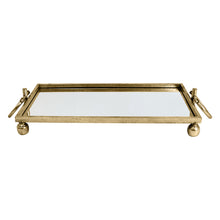 Load image into Gallery viewer, Clay Iron Gold Mirror Tray Rectangular - Decorative
