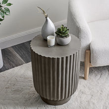 Load image into Gallery viewer, Concrete Stool Light Grey Side Table