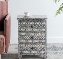 Load image into Gallery viewer, Shell 3-Drawer Bedside Table