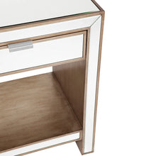 Load image into Gallery viewer, Luxury Hampton Mirrored Gold Bedside Table