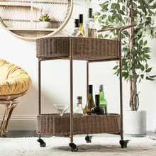 Load image into Gallery viewer, Coast Rattan Bar Cart - Decorative