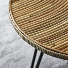 Load image into Gallery viewer, Set of 2 Rattan Side Tables