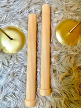 Load image into Gallery viewer, Peach Decorative Pillar Candle Sets of 2