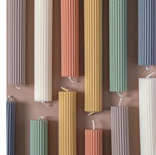 Load image into Gallery viewer, Pink Decorative Pillar Candle Sets of 2