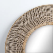 Load image into Gallery viewer, Ali Round/Circle Rattan and Wood Wall Mirror - SML