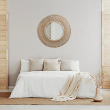Load image into Gallery viewer, Ali Round/Circle Rattan and Wood Wall Mirror - SML