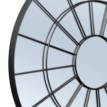 Load image into Gallery viewer, Sunny Round/Circle Iron Indoor Outdoor Window Mirror Black- SML