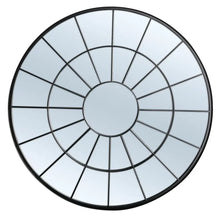 Load image into Gallery viewer, Sunny Round/Circle Iron Indoor Outdoor Window Mirror Black- SML