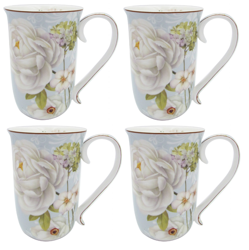 TNK Winter Rose Set of 4 Mug