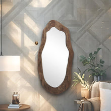 Load image into Gallery viewer, Asymmetric Wood Wall Mirror 100cm - SML
