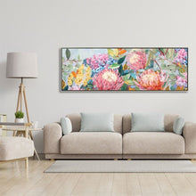Load image into Gallery viewer, Spring Garden Hand Painted Framed Canvas Wall Art in 153x53 cm
