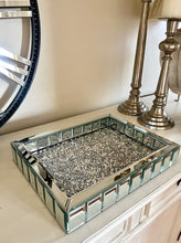 Load image into Gallery viewer, Royal Sparkling Silver Mirrored Tray - Decorative
