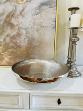 Load image into Gallery viewer, Hammered Shiny Silver Large Bowl 44 cm - Decorative
