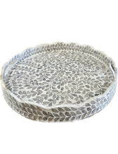 Load image into Gallery viewer, Stella Grey Pearl Round Tray 40 cm Large - Decorative
