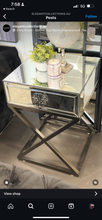 Load image into Gallery viewer, Tori Mirrored Side Table
