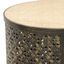 Load image into Gallery viewer, Distressed Gold Nesting Side Table
