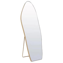 Load image into Gallery viewer, Assymetric Metal Standing Gold Full Length Mirror
