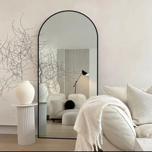 Load image into Gallery viewer, Black Arch Metal Mirror Full Length 80x170 cm
