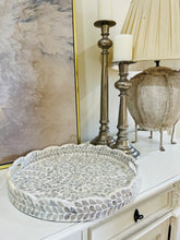 Load image into Gallery viewer, Stella Grey Pearl Round Tray 40 cm Large - Decorative
