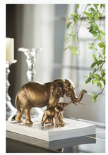 Load image into Gallery viewer, Elephant Mother &amp; Calf Statue - Decorative
