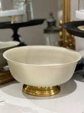 Load image into Gallery viewer, TNK Coated Bowl Gold Base Beige 33 cm
