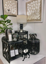 Load image into Gallery viewer, Lombok Black Rattan Side Table
