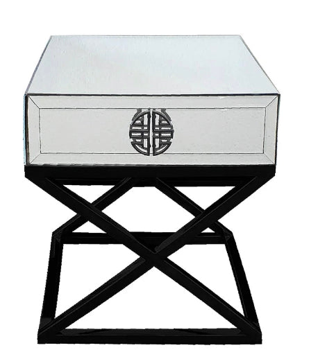 Tori Mirrored Side Table