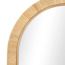 Load image into Gallery viewer, Ariel Woven 180cm Arch Mirror Natural
