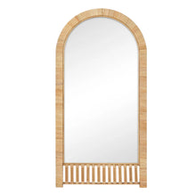 Load image into Gallery viewer, Ariel Woven 180cm Arch Mirror Natural
