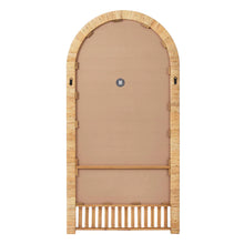 Load image into Gallery viewer, Ariel Woven 180cm Arch Mirror Natural
