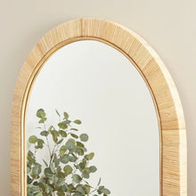 Load image into Gallery viewer, Ariel Woven 180cm Arch Mirror Natural
