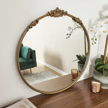 Load image into Gallery viewer, Abbey 80cm French Baroque Round Mirror Gold - SML
