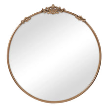 Load image into Gallery viewer, Abbey 80cm French Baroque Round Mirror Gold - SML
