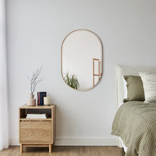 Load image into Gallery viewer, Zoe 90cm Oval Mirror Gold
