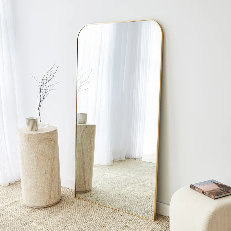 Ivy 165cm Rounded Mirror Gold