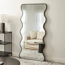 Load image into Gallery viewer, Wavy 165cm Full Length Mirror Black
